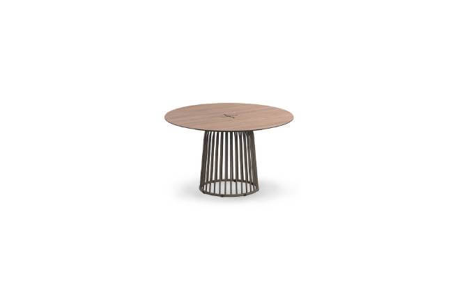 MNCG006-DIMANAMANA-CAGE-Dining-Table-O50-127cm-Terra-White-Oak