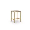MNPS211 DiManaMana POST Duo Bar Table 75 x 75 cm, Tumeric, Alpes White, White Oak