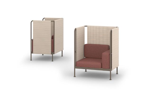 MNRM001 DiManaMana RMT 1-Seater Highback (Mesh), Terra, Cranberry, Sondai
