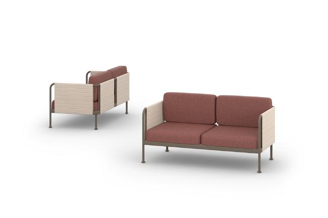 MNRM003 DiManaMana RMT 2-Seater (Mesh), Terra, Cranberry, Sondai