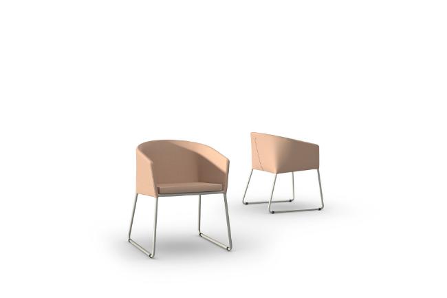 MNSL002 DiManaMana SHELL Dining Chair Fabric, Champagne, Latte Velour, Latte Velour